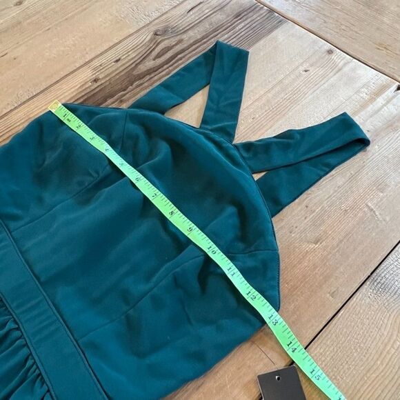 Lulu's Air of Romance Forrest Green  Maxi Dress Size Extra Small NWT - Picture 14 of 16
